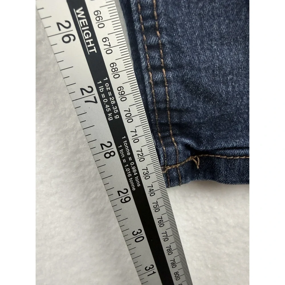 Copper & Oak‎ Jeans Mens 38x32 Slim Straight Blue Denim Distressed Workwear